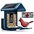 Bird Feeder with Camera Solar Powered : Smart Camera Bird Feeder 2K Live Feed Cam for Outdoor Backyard - AI Identify Auto Capture Videos Pictures, Gifts for Birdlover Mom Dad, 2.4GHz WiFi