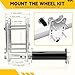 TENGBASE Boat Lift Wheel Kit, Adjustable Heavy Duty Wheel Bracket for Easy Move