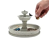 Peleg Design La Fontana Jewelry Tray, Three-Tiered Catchall Tray, Decorative Jewelry Organizer, Ring and Necklace Holder, Polyresin Valet Tray for Keys Change Accessories Office Supplies