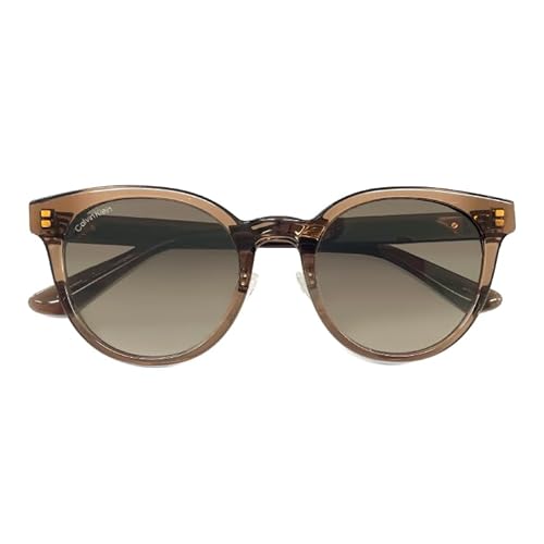 カルバンクライン サングラス ck24557slbk 200 52mm calvin klein メンズ レディース ユニセックス モデル ボストン 型 UVカット UV400 おしゃれ 紫外線対策 ブランド カルバン・クライン セル クリアブラウン フレーム 大きめ 大きい サイズ