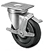 Albion 02PB03041SF 3" Diameter Polypropylene Wheel Institutional Swivel Plate Caster with Face Contact Brake, Plain Bore, 3-5/8" Length x 2-1/2" Width Base Plate, 250 lb. Capacity Range