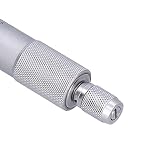Aramox Mikrometr Zewnętrzny ze Stali Nierdzewnej 0-25 Mm Wysoka dokładność Narzędzie Pomiarowe 0,01 Mm do Pomiaru Długości, średnicy i Grubości w Fabrykach Maszyn i Warsztatach Przemysłowych (0-25mm)
