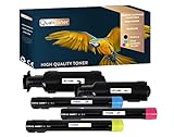  QUALITONER - x5 Toners - 006R01318 (Noir x2 + Cyan + Magenta + Yellow) - Compatible pour Xerox WorkCentre 7132 Xerox WorkCentre 7232 Xerox WorkCentre 7242