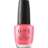 OPI Nail Lacquer ElePhantastic Pink | Opaque Bright Pink Crème Chip Resistant Nail Polish | Fast Drying, Streak Free
