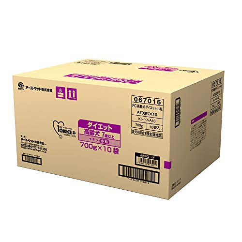 【Amazon.co.jp限定】 ファーストチョイス ドッグフード 高齢犬 ダイエット 7歳以上 去勢・避妊した愛犬 小粒 チキン 700グラム (x 10)