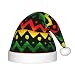 Augenstern Christmas Hat Zigzag-Rasta-Thin-Line Xmas Hat Unisex Santa Hat