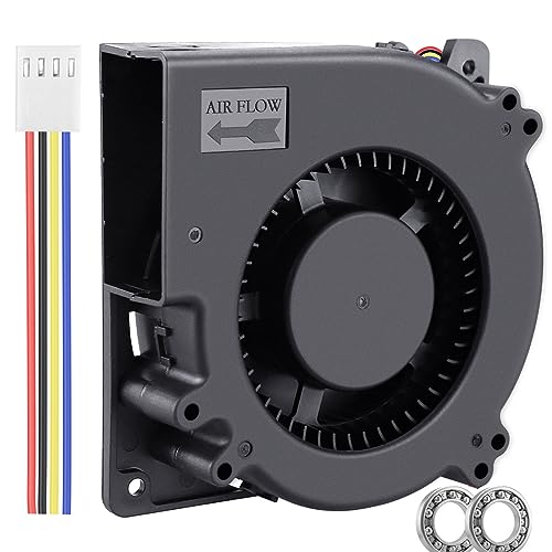 Wathai 120mm x 32mm Dual Ball Brushless Blower Fan 12V High Airflow PWM 4Pin for DIY Projects Electronics Cooling System
