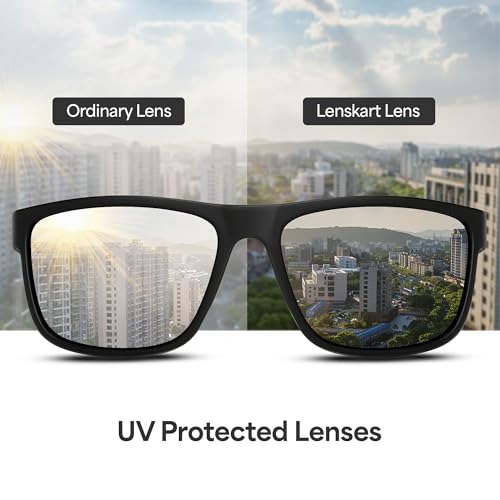 Image of Vincent Chase By Lenskart | Full Rim Square | Classics | Polarized and 100% UV Protected | Men & Women |