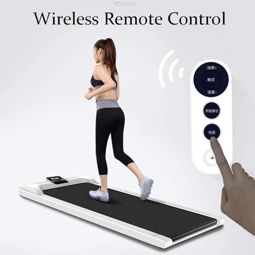 Image of Folding Treadmills Portable Automatic Treadmill Compact Under Desk Treadmills for Home Gym, Remote Control, 1.75Hp Multifunctional Flat Treadmill