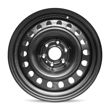 For 2003-2025 GMC Sierra 1500 18 Inch Powder-Coated Black Steel Rim - OEM Direct Replacement - Road Ready Truck Wheel