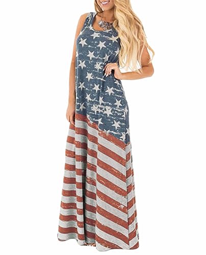Amazon.com: 4th of July Womens Stars Summer Casual Red White Blue Dress Maxi Tank Patriotic American Outfit USA Flag M: Clothing, Shoes & Jewelry Amazon.com: 4th of July Womens Stars Summer Casual Red White Blue Dress Maxi Tank Patriotic American Outfit USA Flag M: Clothing, Shoes & Jewelry