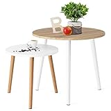 DECORACIÓN Y CONFORT: con este pack de muebles modernos y ergonómicos de diseño escandinavo podrás colocar una lámpara al lado del sofá, tu televisor o hasta la bandeja de desayuno.