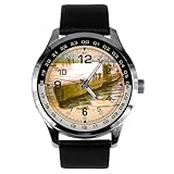Germany U-Boat Submarine Kriegsmarine Postmodern Naval Art Solid Brass Collectible Men's Watch
