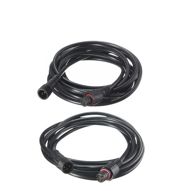 Wiring Connecting Terminals - 100pcs 2pin / 4pin 200cm 6.56ft Length Waterproof Connector Cable with 0.3mm Wire Male & Female Plug for LED Strip Light - (Package: 100pcs 2pin 2m)