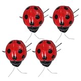 Statue d'extérieur : créez votre propre décor de micro-paysage, exercez votre dextérité manuelle, ornements de coccinelles pour l'extérieur