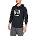 Under Armour Men's Rival Fleece Logo Hoodie, Black (001)/White, Large
