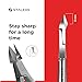 Staleks CLASSIC 12 Cuticle Nippers – 8mm Blade – Stainless Steel – Compact Design – For Home Manicure & Pedicure
