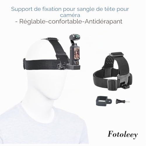Support de fixation DJI Pocket 3 avec sangle de poignet en nylon premium et durable