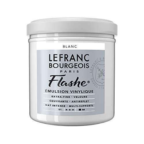 Lefranc Bourgeois Flashe 300533 - Colore acrilico, colore bianco iridescente, 125 ml
