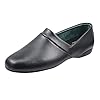 PAMIR Men’s Genuine Leather Opera Slippers with Memory Foam Insole and Leather Outsole