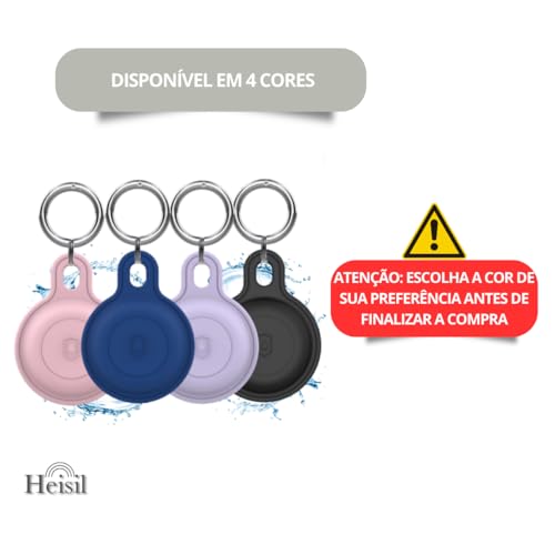 Chaveiro À Prova D’água Compatível Com Rastreador Airtag, Capa Case Silicone Protetor De Rastreador,