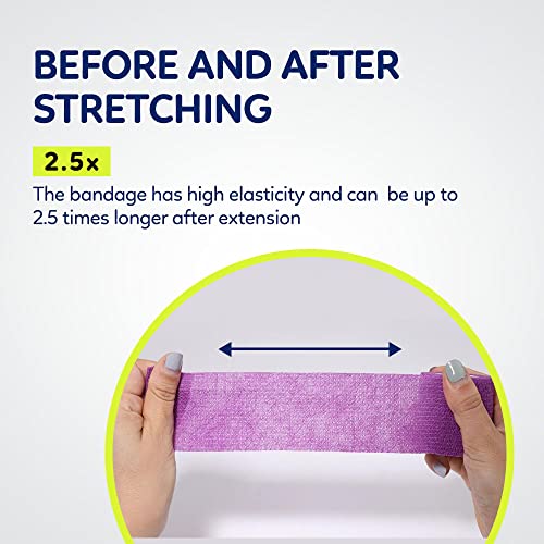 image for WePet Pet Wrap, Self-Adhesive Non-Woven Bandage, Emergency Cohesive Ga