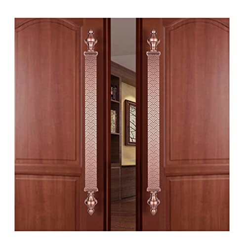Poignées de porte coulissante rétro en bois ou verre de 60 cm | Lot de 2