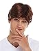 Produktbild WIG ME UP - 7061-K30 Perücke Halloween Karneval Herren Männer kurz gescheitelt Braun Rotbraun