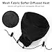 SULIKJHUI 1 Pcs Hair Dryer Diffuser, Universal Foldable Travel Hair Diffuser Sock with Elastic Band, Universal Diffusers Cap Attachment for Curl Definition, Compact for Home & Travel (Black)