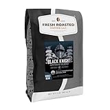 Fresh Roasted Coffee, Organic Black Knight Whole Bean Coffee, Dark Roast, USDA Organic, Kosher, 2 lb (32 oz)