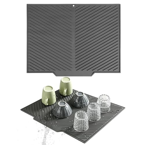 Tapete de silicona para secar platos de grado alimenticio resistente 2