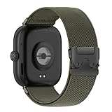 PaceBid Nailon Correa para Xiaomi Smart Band 9 Pro/Band 8 Pro/Redmi Watch 4/5, Hombre y mujer Deportivo Elásticos Nylon Trenzada Pulsera para Xiaomi Redmi Watch 5/4/Mi Band 8 Pro/9 Pro - Verde