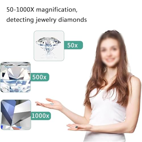 Microscopio digital de alta resolución para identificación de joyas y gemología 2