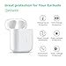 CIVPOWER Wireless Charging Case Compatible with AirPods 1 2，Air pods Charger Case Replacement with Bluetooth Pairing Sync Button，no Aipods (White)
