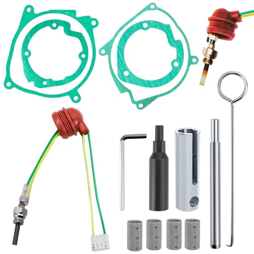 Kit de Bougie de Préchauffage en Céramique 12 V, 3 kW, 5 kW, 8 kW pour Chauffage de Stationnement, Voiture, Camion(14 Piece)