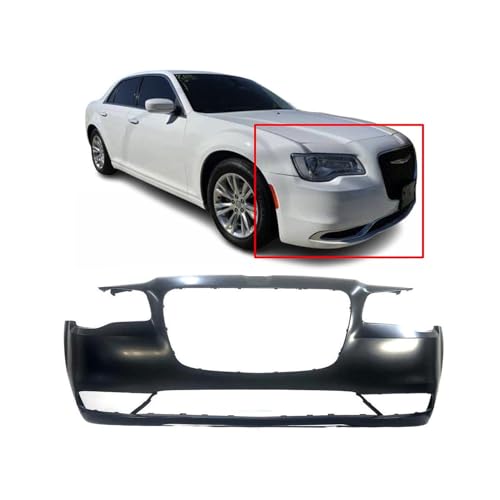 Image of FitParts Compatible with Chrysler 300 2015-2023 Front Bumper Cover | Primed, Sedan, Ready to Paint, OEM 5PN41TRMA, CH1000A21