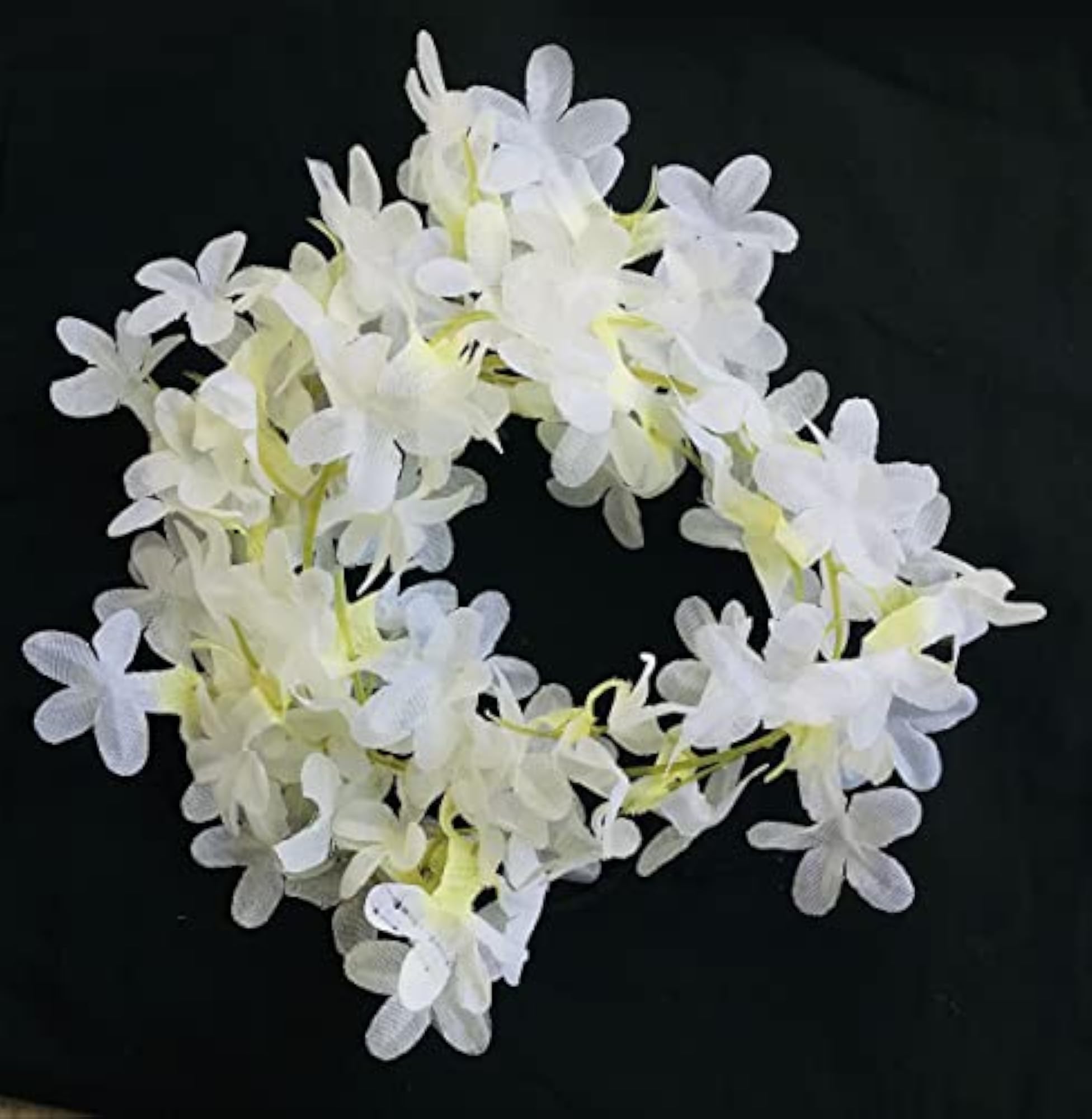 Gajra Bun Artificial White Orchid Flower Gajra