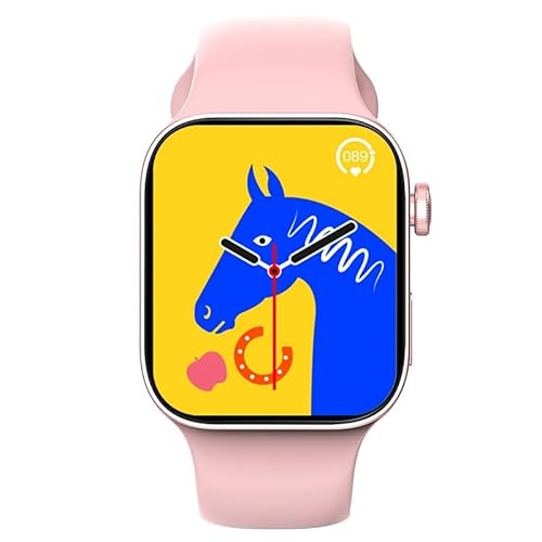 HCPZL 2024 Nuovo Smart Watch T900 Pro Max Series8 Smartwatch 1.8 pollici Bluetooth Chiamata Frequenza Cardiaca Donna Uomo Serie 8 Smartwatch PK X8 Max (rosa)