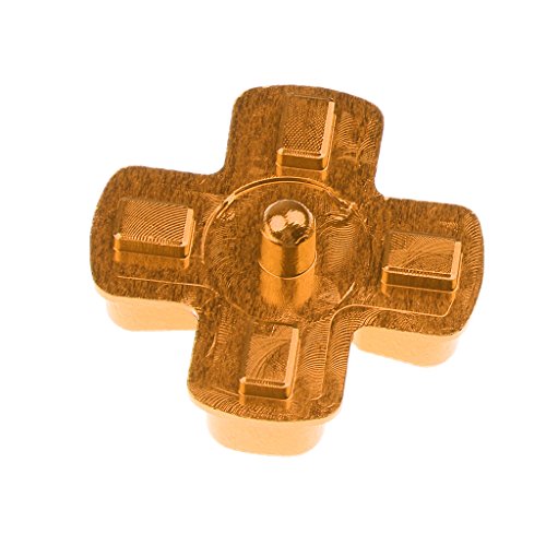 Almencla polegares de polegar + D-pad cromado para console Sony PS4 Mod Kit Console - Dourado