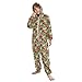 ALAZA American Football Rugby Green Onesie Pajamas Jumpsuit Sleepwear Unisex One-Piece Pajamas 12-13Y