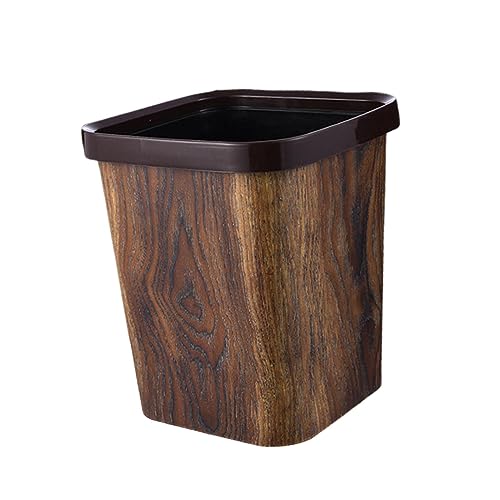 MagiDeal Poubelle, Poubelle D'intérieur, Sans Couvercle, Grande Corbeille à Déchets Durable, Poubelles de Toilettes, pour Toilettes, Maison, Dortoirs, Buanderi, Carré 15L