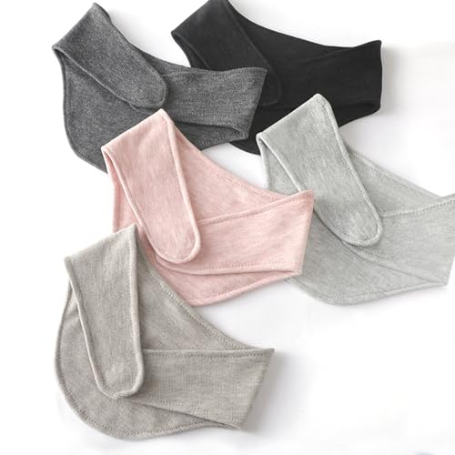 Selbsterwärmende Nackenbandage Nackenband Halskrause Nackenwärmer Turmalin Nackenpolster Hals Pad Nackenkissen Nacken Wickelbandriemen mit Klettverschluss Halskrause Gürtel für Büro Nackenschmerzen