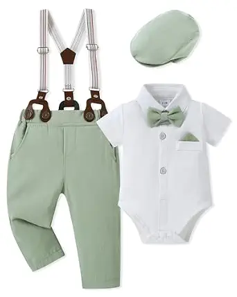 WESIDOM Baby Boy Suit Tuxedo Outfits Set
