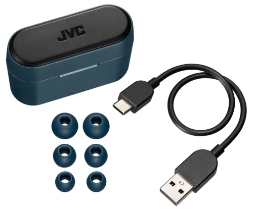 JVC HA-A9T Bleu - Écouteurs True Wireless