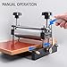 Small Printmaking Rubbing Machine, Portable Slab Roller Printmaking Machine with Shake The Handle, Manual Etching Printing Press with 16CM Print Width, for Monotype and Etching Projects