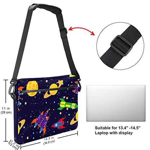 Sac ordinateur 13 à 14.5 pouces plage tropicale multicolore housse bandoulière