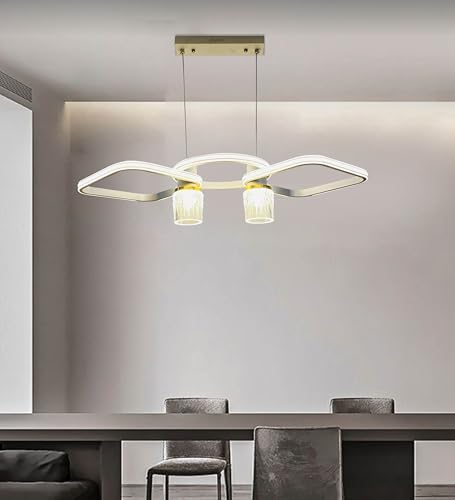 Image of Chandelier Light for Living Room Ceiling, Modern Hanging Light for Dining Table /Home Decoration, Jhumar /Jhoomer for Hall Ceiling (Cool, Warm and Natural White)