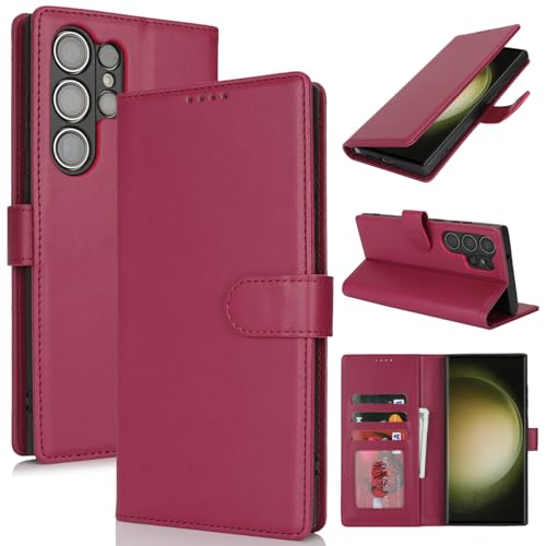 for Galaxy S23 Ultra �P�[�X �蒠�^ for Samsung S23Ultra �P�[�X �蒠 �T���X�� �M�����N�V�[ SC-52D / SCG20 �ʗp �J�o�[ Case SunYoo �J�[�h�P�[�X �}�O�l�b�g �g�уJ�o�[ �J�[�h�|�P�b