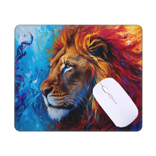 Tapis de bureau motif lion une idée cadeau originale pour femme et gamer