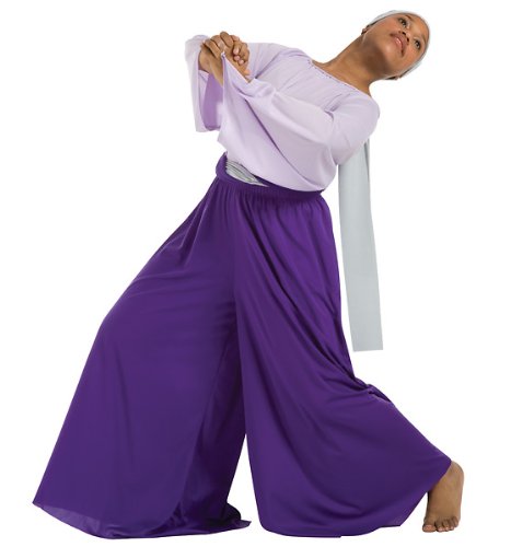 Body Wrappers 565 Womens Palazzo Pants White 3X